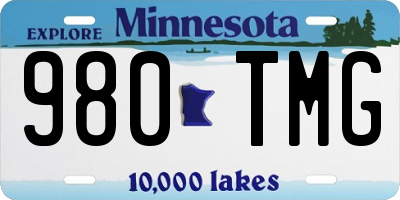 MN license plate 980TMG