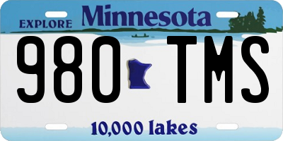 MN license plate 980TMS