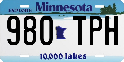MN license plate 980TPH