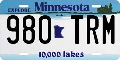 MN license plate 980TRM