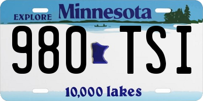MN license plate 980TSI