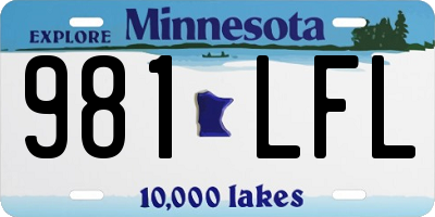 MN license plate 981LFL