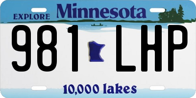 MN license plate 981LHP