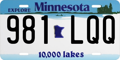 MN license plate 981LQQ