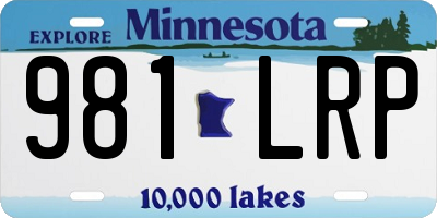 MN license plate 981LRP