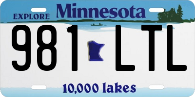 MN license plate 981LTL