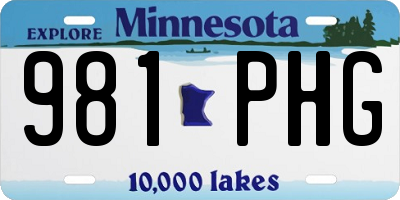 MN license plate 981PHG