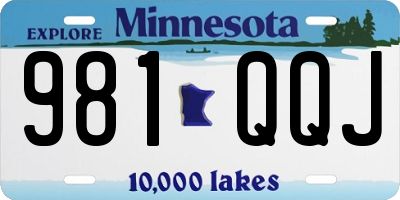 MN license plate 981QQJ