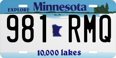 MN license plate 981RMQ
