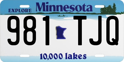 MN license plate 981TJQ