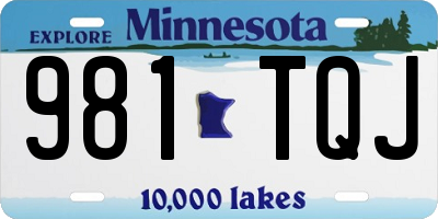 MN license plate 981TQJ