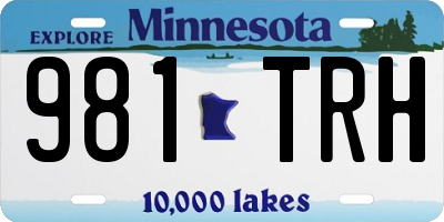 MN license plate 981TRH