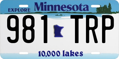 MN license plate 981TRP