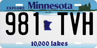 MN license plate 981TVH