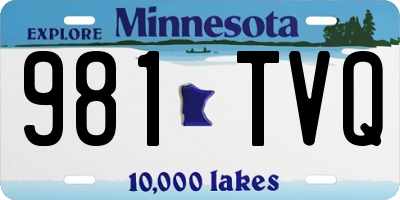 MN license plate 981TVQ