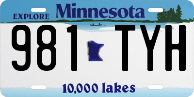 MN license plate 981TYH