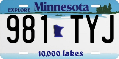 MN license plate 981TYJ