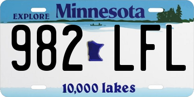 MN license plate 982LFL