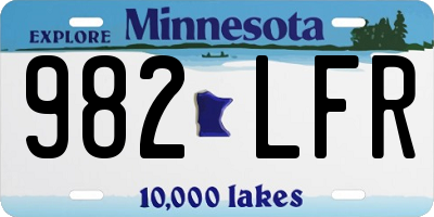 MN license plate 982LFR