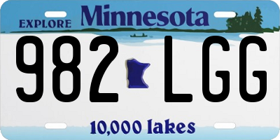 MN license plate 982LGG
