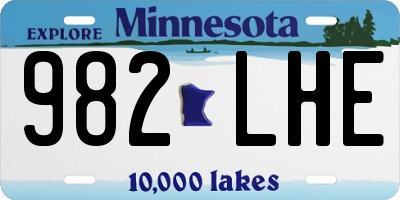 MN license plate 982LHE