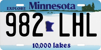 MN license plate 982LHL