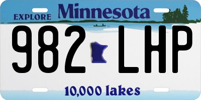 MN license plate 982LHP