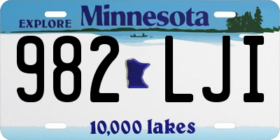 MN license plate 982LJI