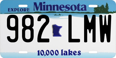 MN license plate 982LMW