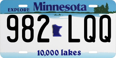 MN license plate 982LQQ