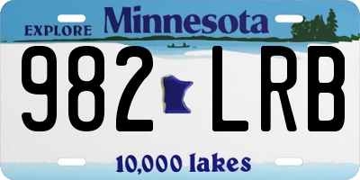 MN license plate 982LRB