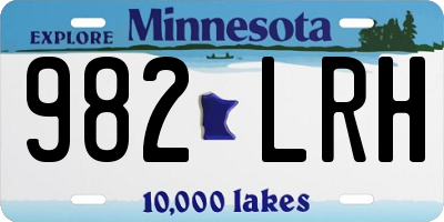 MN license plate 982LRH