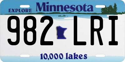 MN license plate 982LRI
