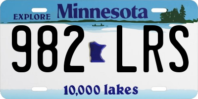 MN license plate 982LRS