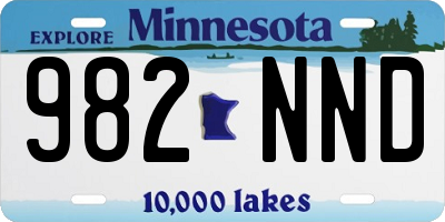 MN license plate 982NND