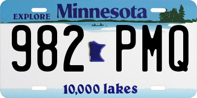MN license plate 982PMQ