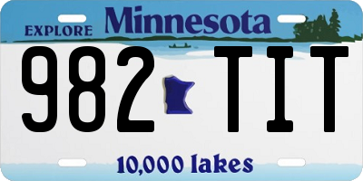 MN license plate 982TIT