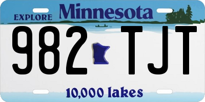 MN license plate 982TJT