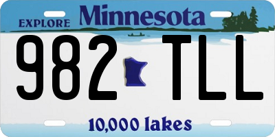 MN license plate 982TLL