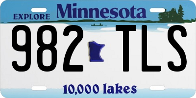 MN license plate 982TLS
