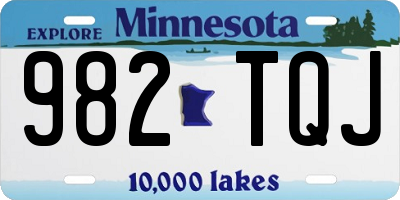 MN license plate 982TQJ