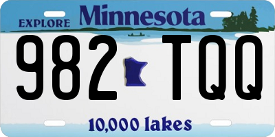 MN license plate 982TQQ