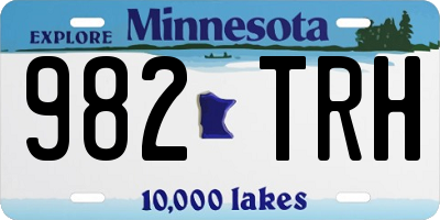 MN license plate 982TRH