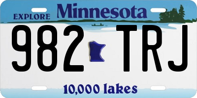 MN license plate 982TRJ