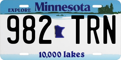 MN license plate 982TRN