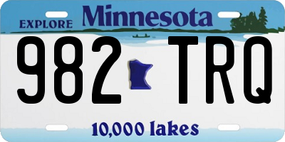 MN license plate 982TRQ