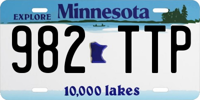 MN license plate 982TTP
