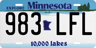 MN license plate 983LFL