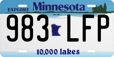 MN license plate 983LFP