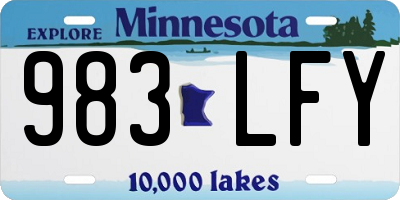MN license plate 983LFY